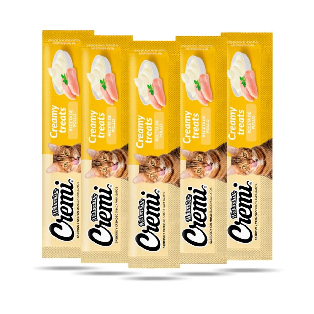 Cremi Chicken Recipe x 5 – Snack Cremoso para Gatos