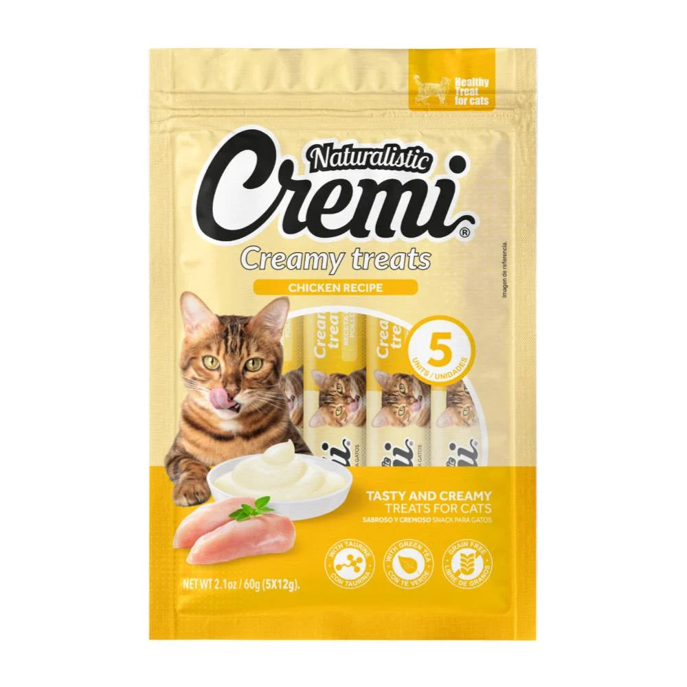 Cremi Chicken Recipe x 5 – Snack Cremoso para Gatos