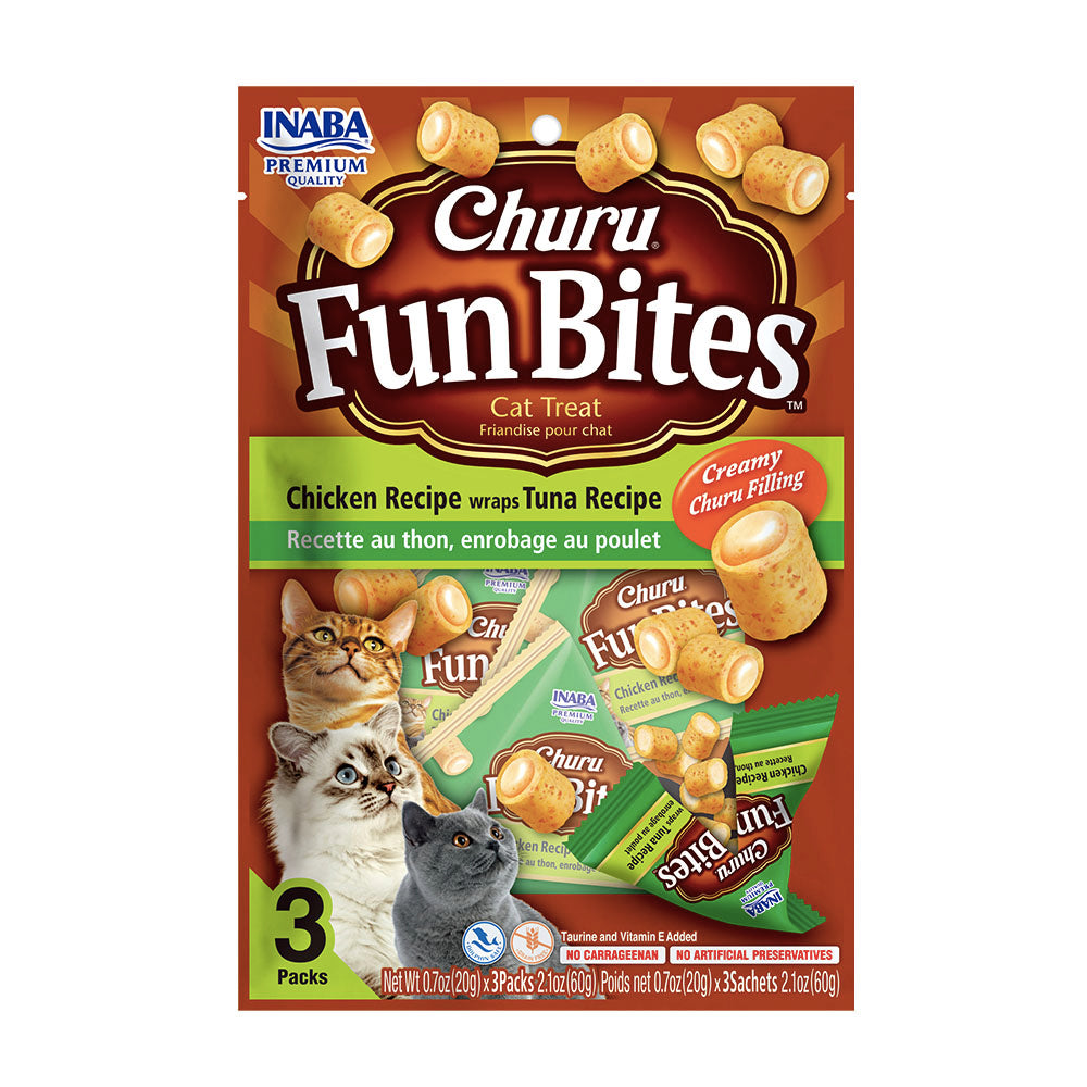 Churu Fun Bites Atún y Pollo Pack x3 - Snack para gatos