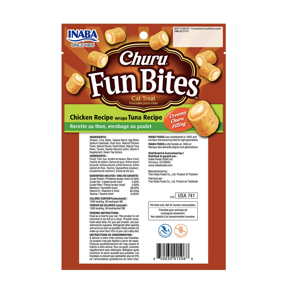 Churu Fun Bites Atún y Pollo Pack x3 - Snack para gatos